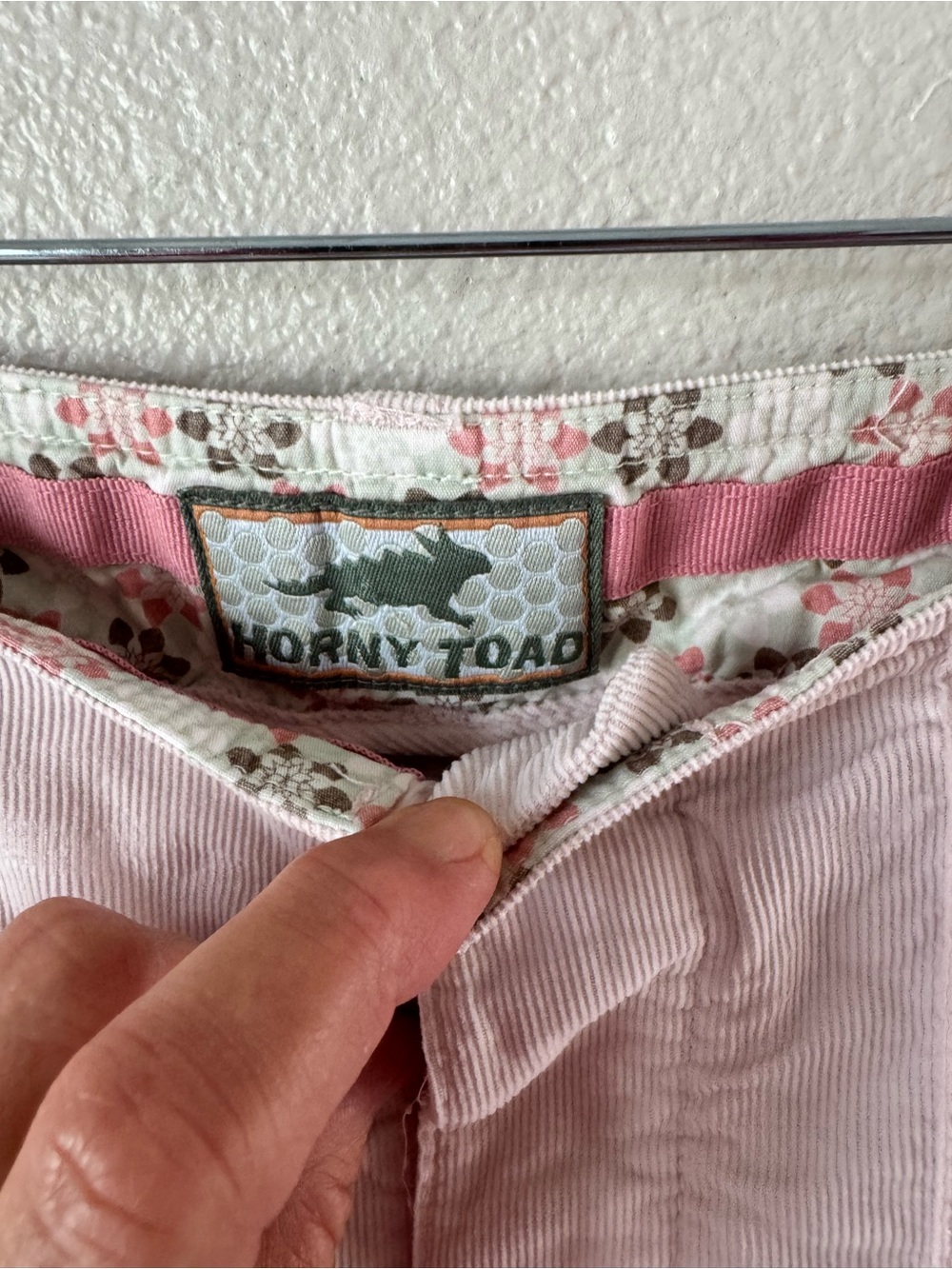 VTG! Horny Toad Pink Corduroy Wide Leg Capris